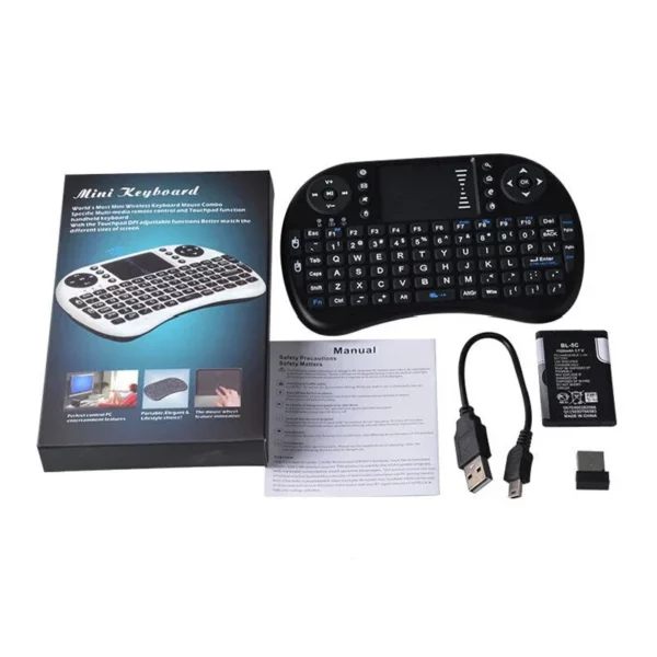 Wireless Mini Keyboard Mouse Touchpad with Backlight