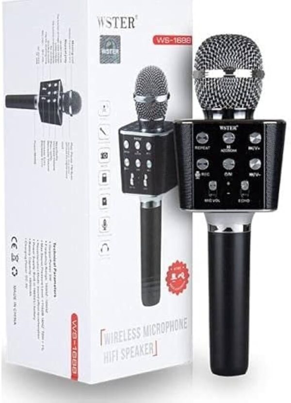 Microphone Bluetooth WSTER avec Haut-parleur HiFi